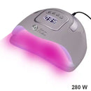 Lampada UV LED 280W per estetista manicure ricostruzione unghie UV display digitale luce rosa