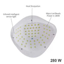 Lampada UV LED 280W per estetista manicure ricostruzione unghie UV display digitale luce rosa