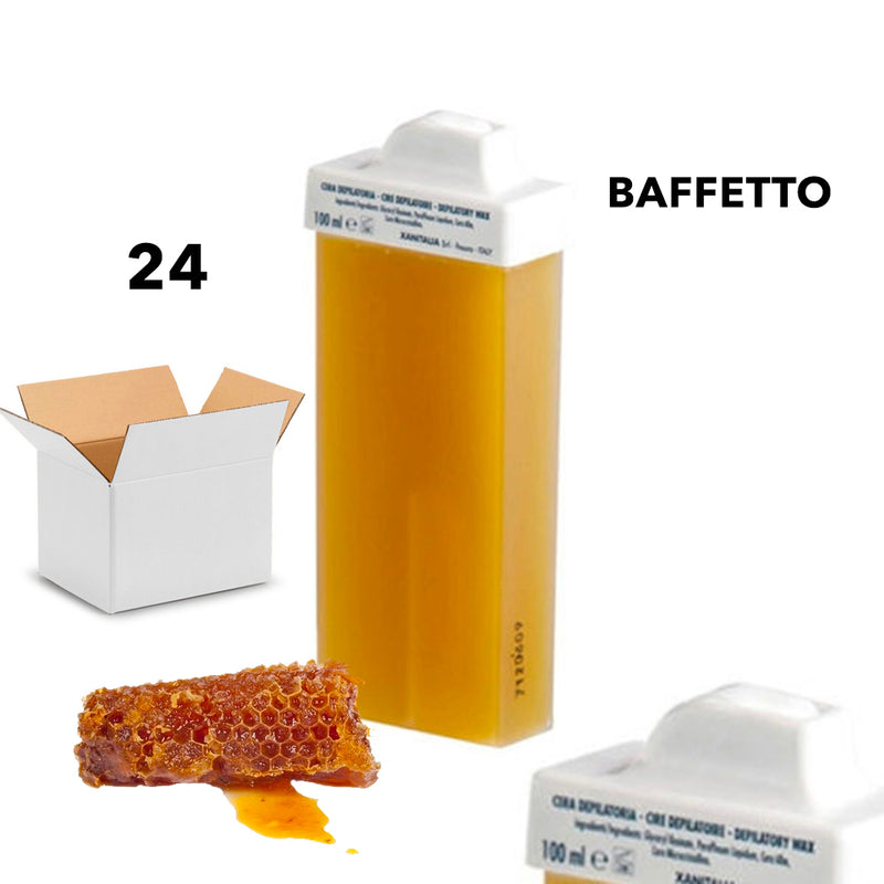 Copia del Cera Miele baffetto Cartuccia rullo 100 ml Ro.ial liposolubile ceretta professionale italiana Roial