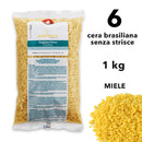 CERA BRASILIANA CERETTA SENZA STRISCE INDOLORE PALLINE MIELE Xanitalia