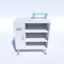 BANCO CASSA RECEPTION PER CENTRO ESTETICO ESTETISTE CENTRO BENESSERE SPA LEGNO BIANCO E VETRO TRILLY KEOPALIA KE133080