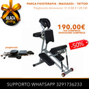 POLTRONA PIEGHEVOLE PANCA PER FISIOTERAPIA MASSAGGI MASSAGGIATORE TATUAGGI TATUATORE TATTOO CON RUOTE