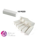 10 pezzi - MATTONCINO BUFFER PER UNGHIE BIANCO