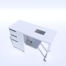 TAVOLO MANICURE CON ASPIRATORE PIEGHEVOLE RICHIUDIBILE CON CASSETTI KEOPALIA