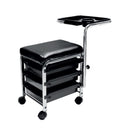 CARRELLO MANICURE SGABELLO PEDICURE CASSETTI SEDUTA ESTETISTA ESTETICA UNGHIE