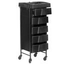 CARRELLO BARBIERE PARRUCCHIERE 5 CASSETTI RUOTE MELCAP PORTA ACCESSORI