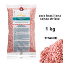 CERA BRASILIANA CERETTA SENZA STRISCE INDOLORE PALLINE TITANIO ROSA Xanitalia