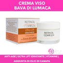 RETINOL COMPLEX CREMA VISO BAVA DI LUMACA ULTRA LIFT ANTI AGE IDRATANTE ANTIRUGHE