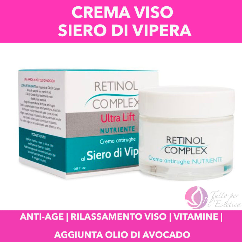 CREMA RETINOL COMPLEX SIERO DI VIPERA 50 ML ANTIRUGHE NUTRIENTE ANTI-AGE