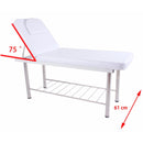 LETTINO PER ESTETISTA MASSAGGIATORE MASSAGGI CON RIPIANO GRIGLIA SPA CON FORO VISO