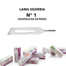 Lame sgorbia monouso, lame da 1-2-3-4-5-6-8-10-12-15