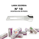 Lame sgorbia monouso, lame da 1-2-3-4-5-6-8-10-12-15