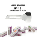 Lame sgorbia monouso, lame da 1-2-3-4-5-6-8-10-12-15