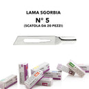 Lame sgorbia monouso, lame da 1-2-3-4-5-6-8-10-12-15