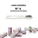 Lame sgorbia monouso, lame da 1-2-3-4-5-6-8-10-12-15