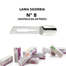 Lame sgorbia monouso, lame da 1-2-3-4-5-6-8-10-12-15