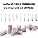 Lame sgorbia monouso, lame da 1-2-3-4-5-6-8-10-12-15