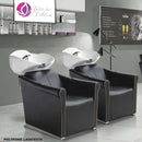 POLTRONA LAVATESTA CAPELLI PER PARRUCCHIERE BARBIERE CON LAVELLO IN PORCELLANA