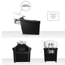 POLTRONA LAVATESTA CAPELLI PER PARRUCCHIERE BARBIERE CON LAVELLO IN PORCELLANA