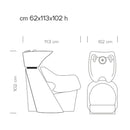 LAVATESTA PER PARRUCCHIERE NERO POLTRONA IN PELLE LAVABO VASCA BASCULANTE IN CERAMICA PER SALONE CAPELLI INDI