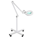 LENTE 5 DIOTTRIE INGRANDIMENTO 5 POLLICI STATIVO PER ESTETISTA CENTRO ESTETICO BASE RUOTE