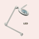 LENTE LED 5 DIOTTRIE INGRANDIMENTO 5 POLLICI STATIVO PER ESTETISTA CENTRO ESTETICO OVAL MELCAP