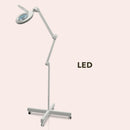 LENTE LED 5 DIOTTRIE INGRANDIMENTO 5 POLLICI STATIVO PER ESTETISTA CENTRO ESTETICO OVAL MELCAP