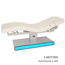 LETTINO SPA MASSAGGIO 3 MOTORI 3 SNODI CON ILLUMINAZIONE LED CENTRO ESTETICO