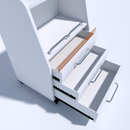 MOBILE CON CASSETTO STERILIZZATORE CARRELLO PER ESTETISTE CENTRI BENESSERE E SPA KEOPALIA WEELKO SPIN NIETDA