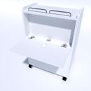 MOBILE CON CASSETTO STERILIZZATORE CARRELLO PER ESTETISTE CENTRI BENESSERE E SPA KEOPALIA WEELKO SPIN NIETDA