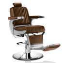 POLTRONA DA BARBIERE PARRUCCHIERE VINTAGE CROMATA BASE ROTONDA PISTONE A GAS PEDALE HAIR TRIUMPH