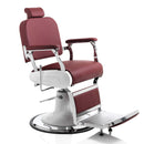 POLTRONA DA BARBIERE PARRUCCHIERE VINTAGE CROMATA BASE ROTONDA PISTONE A GAS PEDALE JAGUAR