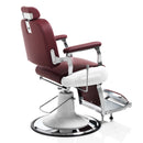 POLTRONA DA BARBIERE PARRUCCHIERE VINTAGE CROMATA BASE ROTONDA PISTONE A GAS PEDALE JAGUAR