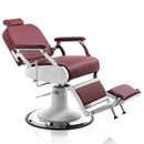 POLTRONA DA BARBIERE PARRUCCHIERE VINTAGE CROMATA BASE ROTONDA PISTONE A GAS PEDALE JAGUAR