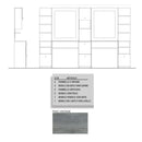 POSTAZIONE DOPPIA DA BARBIERE VINTAGE BARBER SHOP COMPLETA DI SPECCHIO, LAVANDINO IN CERAMICA, DOCCETTA E MISCELATORE ROVERE