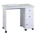 Tavolo manicure con aspiratore per estetista centro estetico in legno