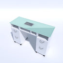 TAVOLO MANICURE CON ASPIRATORE POSTAZIONE IN LEGNO NAIL ART PER CENTRO ESTETICO ESTETISTA KEOPALIA KE134780 ZURIGO