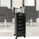 CARRELLO STYLING MELCAP PORTA ACCESSORI CON 5 CASSETTI PORTA PHON PER BARBIERE PARRUCCHIERE ESTETISTA SPA E CENTRO ESTETICO