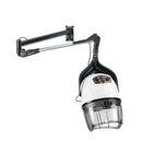 CASCO PER ASCIUGATURA CAPELLI PER PARRUCCHIERE 1200W CON PIEDE O BRACCIO BIANCO O NERO