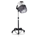 CASCO PER ASCIUGATURA CAPELLI PER PARRUCCHIERE 1200W CON PIEDE O BRACCIO BIANCO O NERO