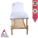 LETTINO PER MASSAGGIO ESTETISTA MASSAGGIATORE CENTRO ESTETICO SPA CENTRO BENESSERE LEGNO CON RIPIANO PORTA OGGETTI