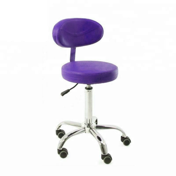 SGABELLO SEDIA MANICURE PER ESTETISTA REGOLABILE IN ALTEZZA PER TAVOLO MANICURE CENTRO ESTETICO CON RUOTE PISTONE KEOPALIA