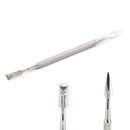 SPINGIPELLE SPINGICUTICOLE DOPPIO USO CON PUNTA QUADRA ACCIAIO INOX PROFESSIONALE KEOPALIA SPINGI CUTICOLE