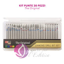 SET 30 PUNTE KIT PER FRESA MANICURE DIAMANTE UNIVERSALI VARIE MISURE THE ORIGINAL