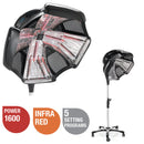 LAMPADA ACCELERATORE INFRAROSSI TERMOSTIMOLATORE PER TRATTAMENTI CAPELLI PER PARRUCCHIERE TERMOSTIMOLAZIONE