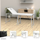 LETTINO DA MASSAGGIO PIEGHEVOLE PORTATILE IN ALLUMINIO CON SCHIENALE RECLINABILE ALUPORT MELCAP