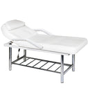 LETTINO PER ESTETISTA MASSAGGIATORE CON RIPIANO BRACCIOLI GRIGLIA SPA CON FORO VISO E BRACCIOLI