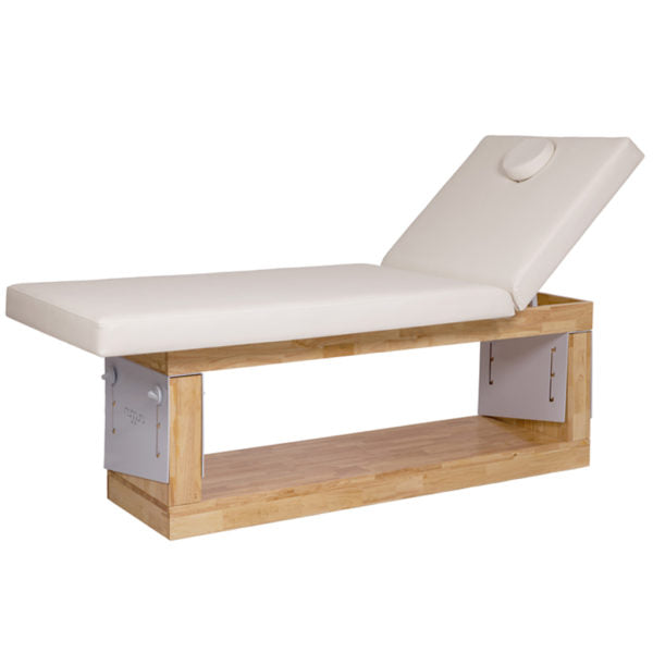 lettino da massaggio pieghevole in legno con Portarotolo per estetista  massaggiatore con borsa foro viso braccioli