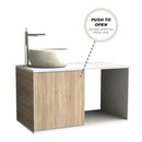 MOBILE SOSPESO APERTO CON LAVELLO PER CENTRO ESTETICO SPA SALONE DI BELLEZZA LAVANDINO CON RUBINETTO