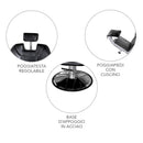 POLTRONA DA BARBIERE RECLINABILE DA TAGLIO CAPELLI IDAHO MELCAP